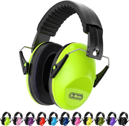 Dr.meter Noise Cancelling Ear Muffs - 27.4 SNR Adjustable Hearing Protection for Kids & Adults | Ideal for Concerts, Autism Sensory, Fireworks