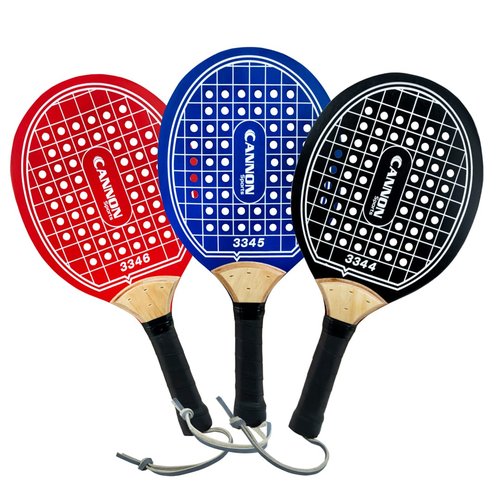 Cannon Sports Pro Wooden Paddleball Paddle for POP Tennis & Paddle Ball (Black)