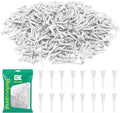GKandi Golf Tees 5 Prong Design Plastic Short Golf Tees 1 1/2 Inch Bulk for Women Men Ladies Clubs Golf Balls 50/100/200 Count White Blue (White, 200pcs)