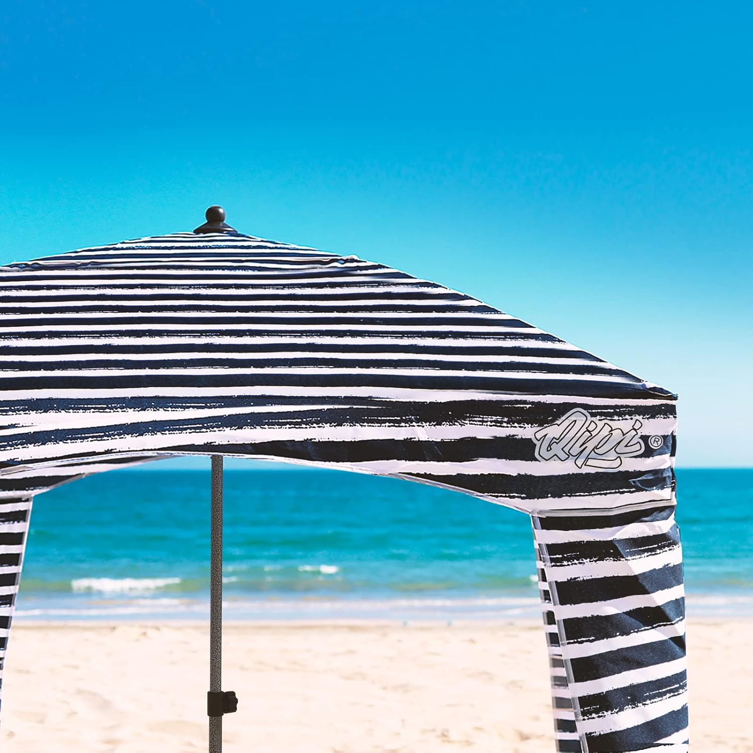 Qipi Beach Cabana - Portable 6' x 6' Waterproof Canopy with UPF 50+ UV Protection | Easy Setup Shade for Family & Friends