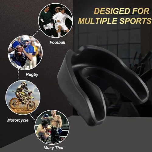 BBTO Youth Mouth Guard Set - 6 Pcs for Sports | Includes Case for Wrestling, Boxing, Basketball, Football