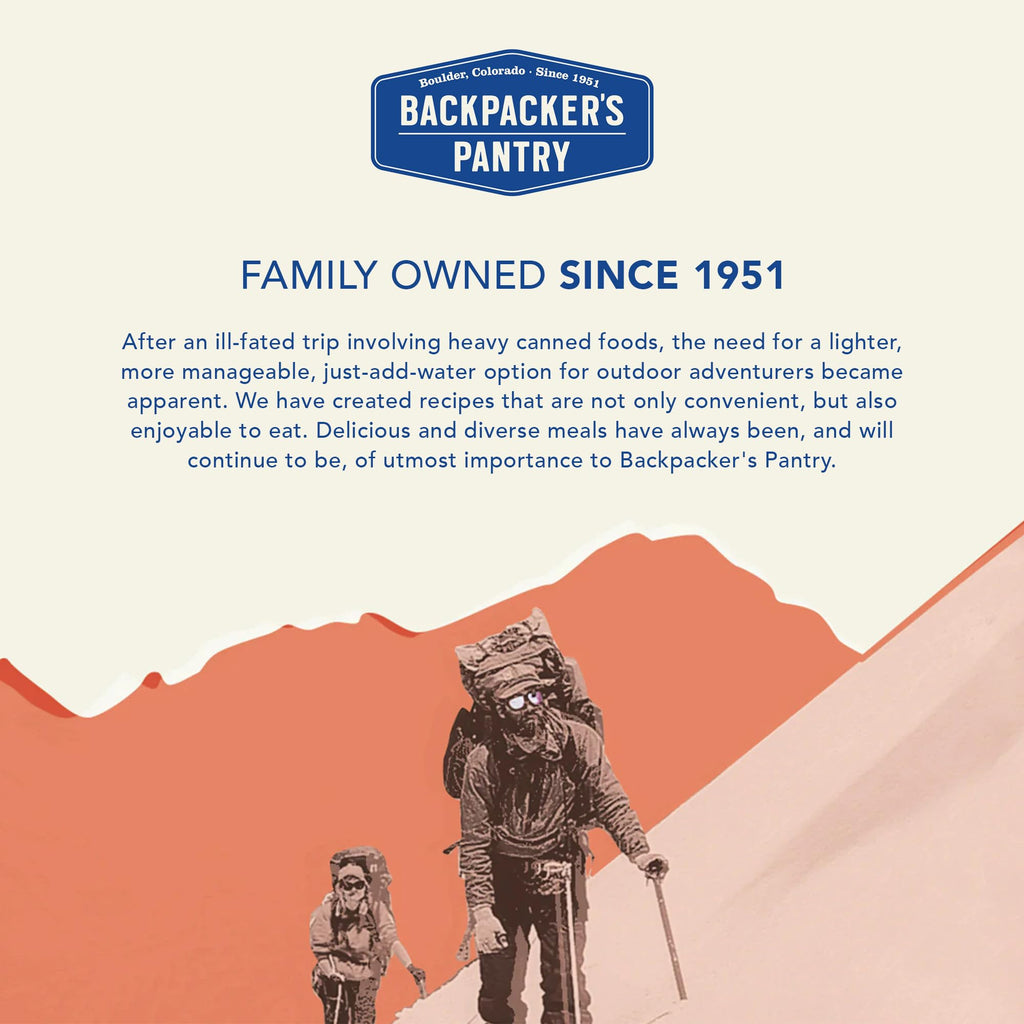Backpacker's Pantry Three Sisters Quinoa and Beans | Freeze Dried Backpacking & Camping Food | 2 Servings Per Pouch | 14 Grams of Protein | Vegan | Gluten Free | 1 Count