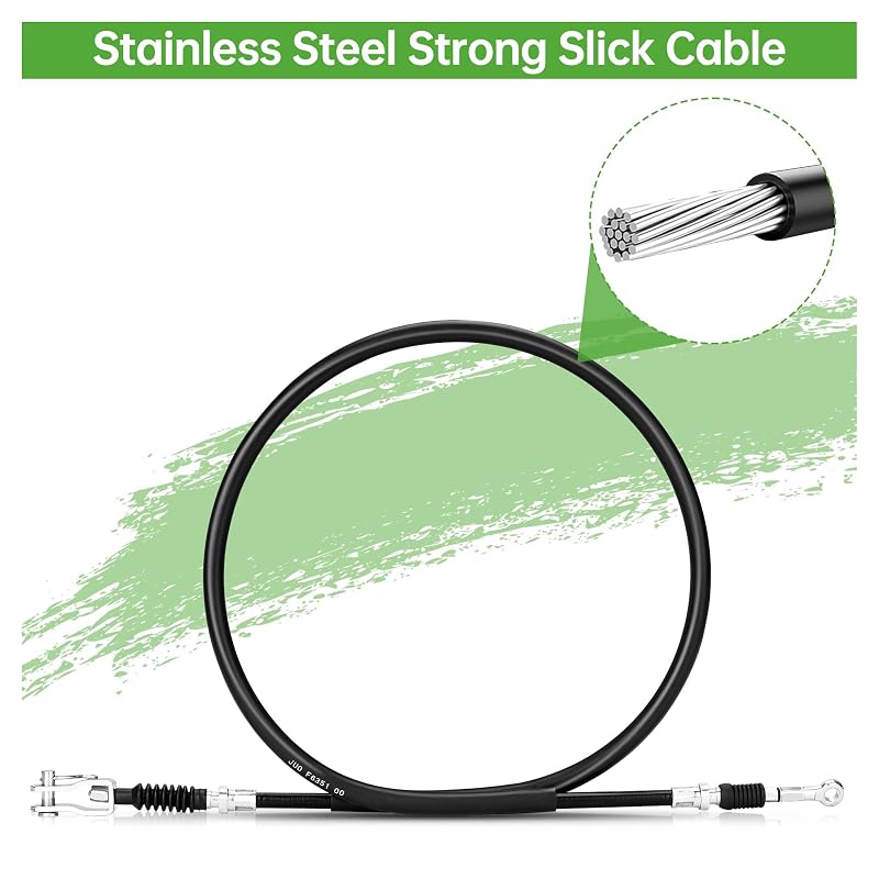 Brake Cable Set for Yamaha Golf Cart G8-G22 51in Passenger, 43in Driver (10L0L)