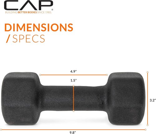 CAP Barbell Neoprene Dumbbell Weights - Versatile Pairs & Sets in Multiple Colors