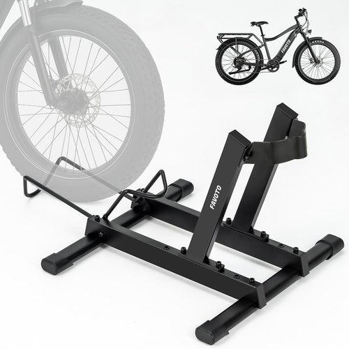 Favoto Bike Stand for E-Bikes, Road & Mountain Bicycles – Adjustable Indoor Floor Garage Storage Rack for 20"-29" Bikes and Fat Tires up to 4.0"