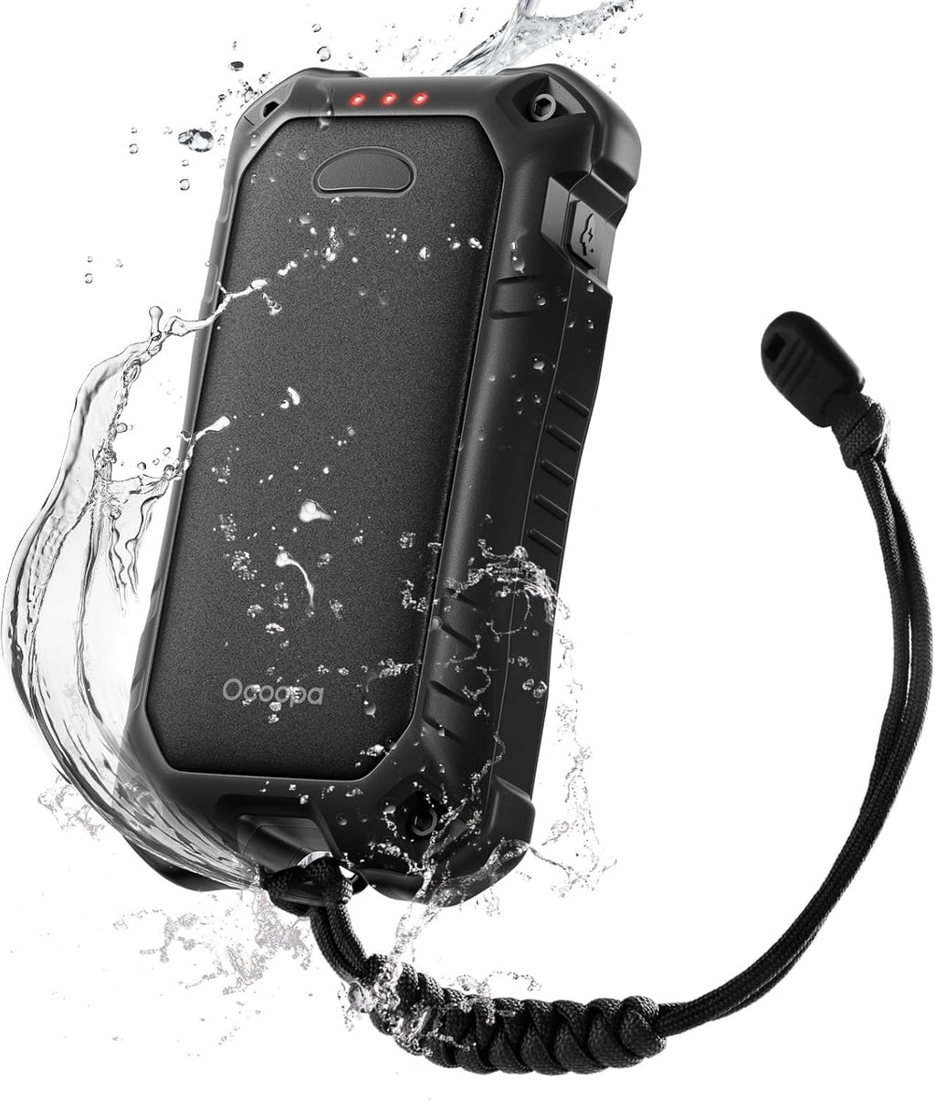 OCOOPA Hand Warmers - IP56 Waterproof Rechargeable 10000mAh | Extra Heat Mode & Torchlight for Winter Outdoor Activities