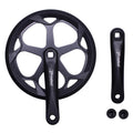 PROWHEEL 152MM/160MM/165MM/170MM/175MM Bike Crankset,46T/48T/52T Steel Chainring Bike Crank Arm Set,Double ChainWheel and Replacement Chain Guard,Compatible with City Bike,MTB,Electric Bicycle,Cargo