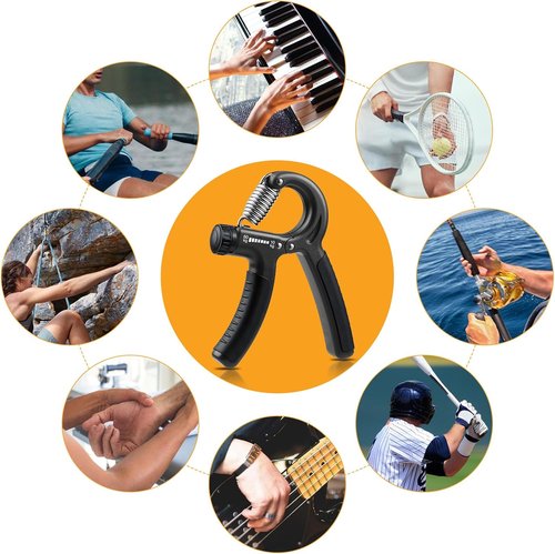 NIYIKOW Grip Strength Trainer - Adjustable Resistance 22-132Lbs | Forearm Strengthener for Musicians & Athletes