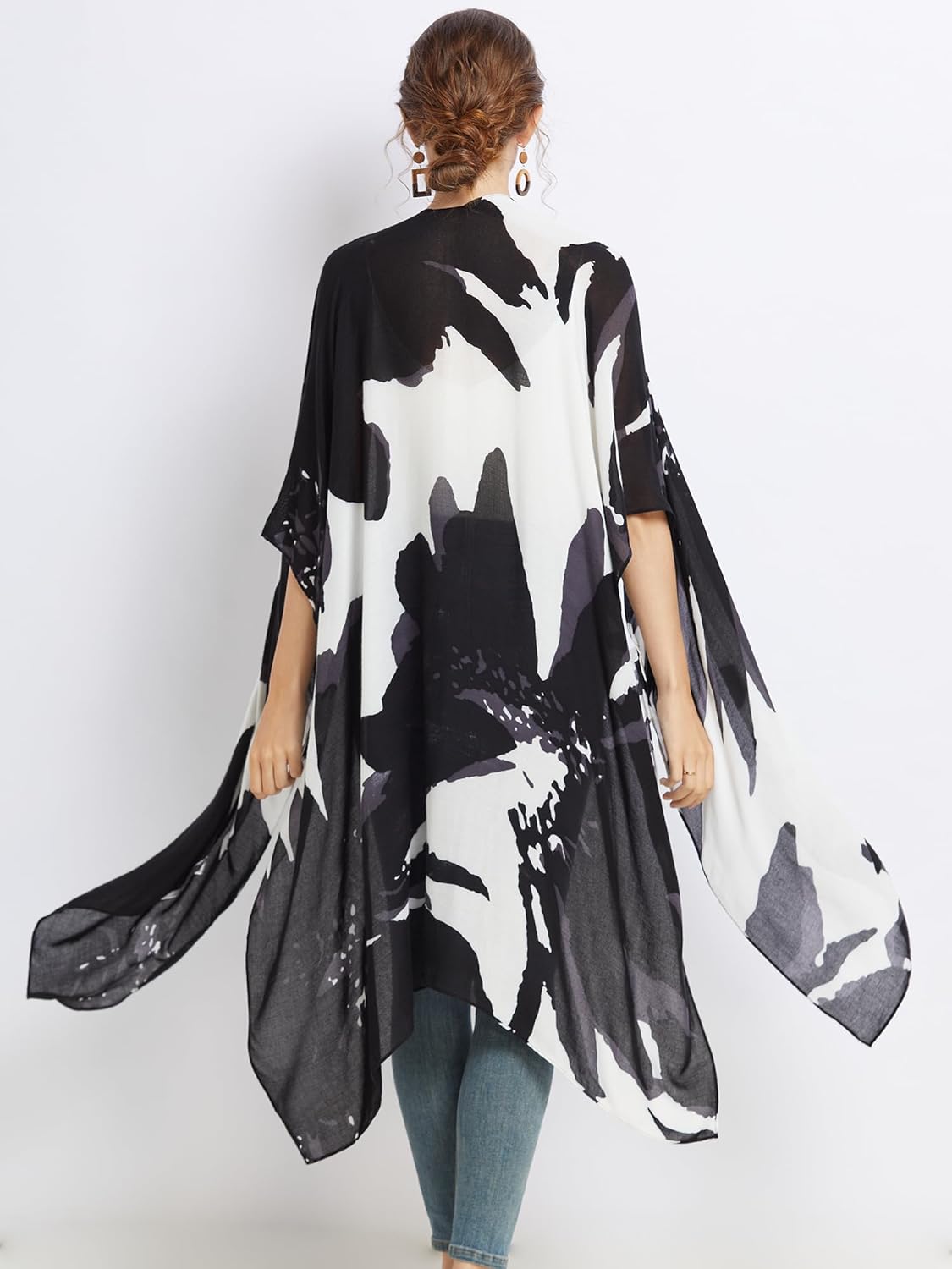 Skiennix Lightweight Boho Kimono - Casual Swimsuit Cover-Up for Women | Perfect for Summer