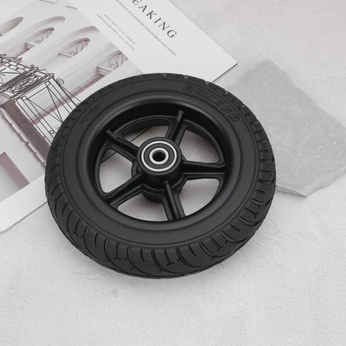 YINETTECH Electric Scooter Solid Wheel with Hub 8 Inch Rubber Tyre 200x50 Front Wheel Compatible with Small Dolphin Compatible with Binglan Compatible with Shengte