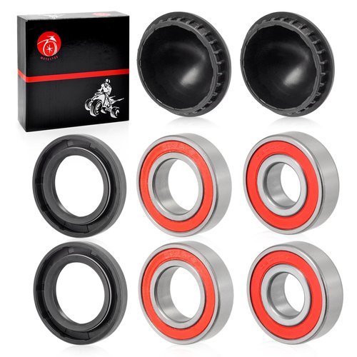 Front Wheel Bearing Seal Hub Dust Cover Kit For Yamaha Golf Cart G2 G8 G9 G11 G14 G16 G20 G21 G22 1985-2007 JN6-F5518-01