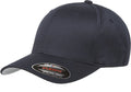 Flexfit Men's Wooly Combed Twill Fitted Baseball Cap, Dark Navy, Large-X-Large
