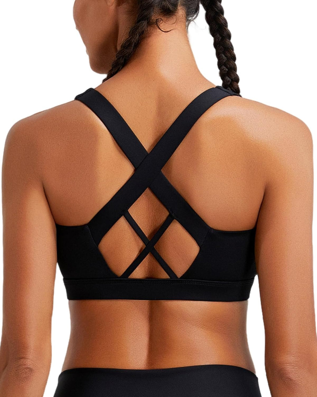 RUNNING GIRL Sports Bra - High Impact Molded Cup Design with Sewn-In Pads for Ultimate Comfort