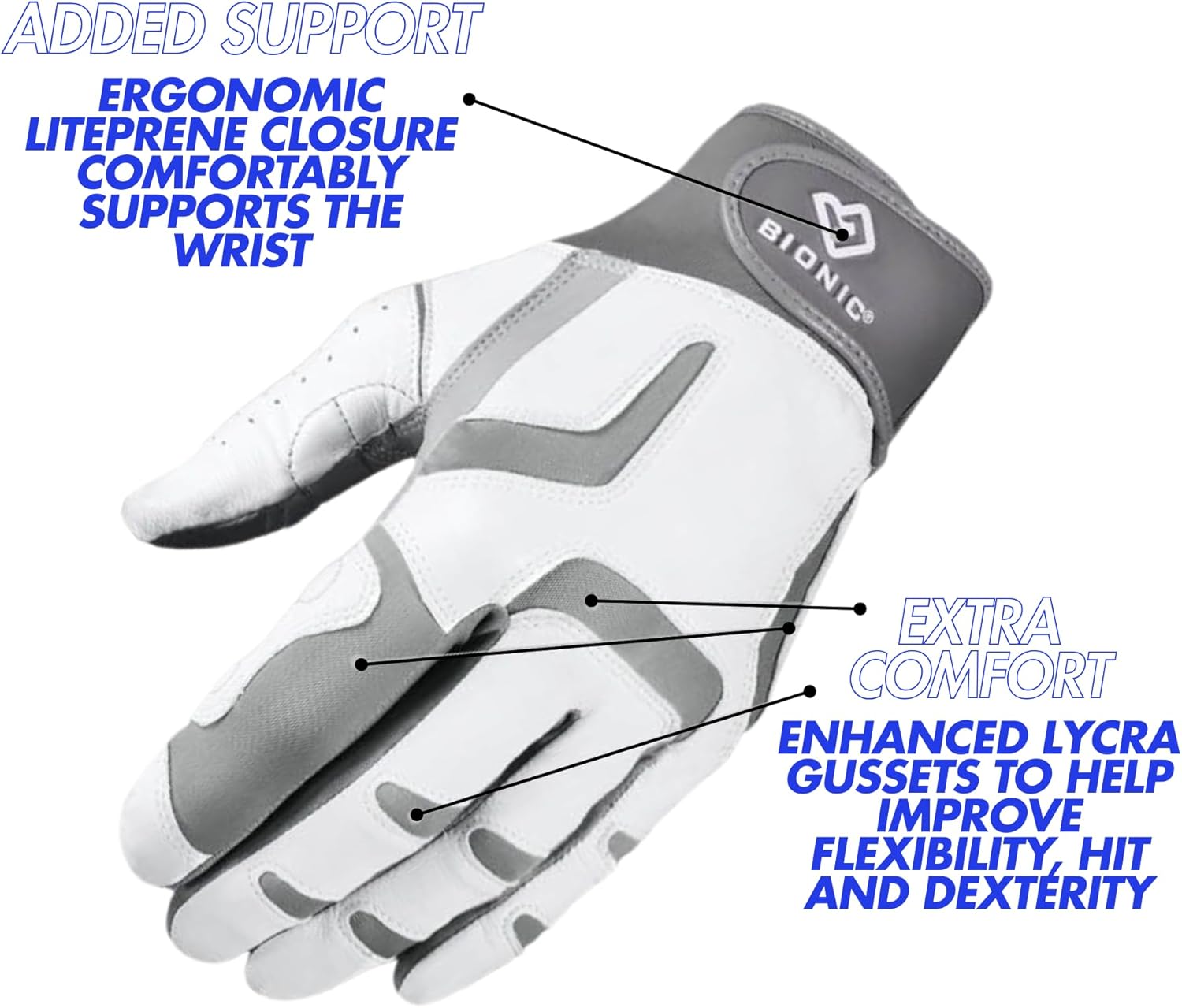 Bionic Women's ReliefGrip 2.0 Golf Glove - Enhanced Comfort & Grip for Better Performance