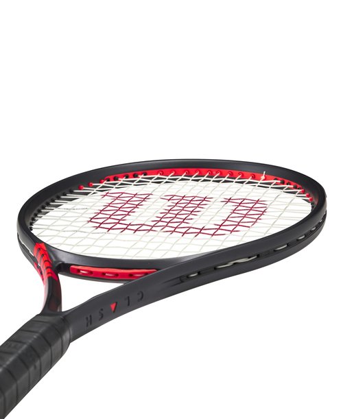 Wilson Clash 100L V3 Strung Adult Performance Tennis Racket - Grip Size 1-4 1/8", Strung with Sensation 16 Natural at Mid Range Tension