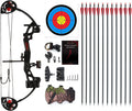 Skiennix Compound Bow - Youth & Beginner Archery | Right-Handed, 19”-28” Draw Length, 15-29 Lbs Draw Weight, 260 FPS