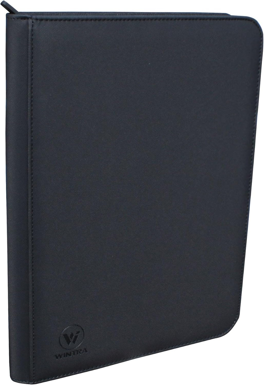 Premium 360 Pockets Black Zippered Playing Card Binder - Sturdy 9 Pocket Holder with 20 Sleeves