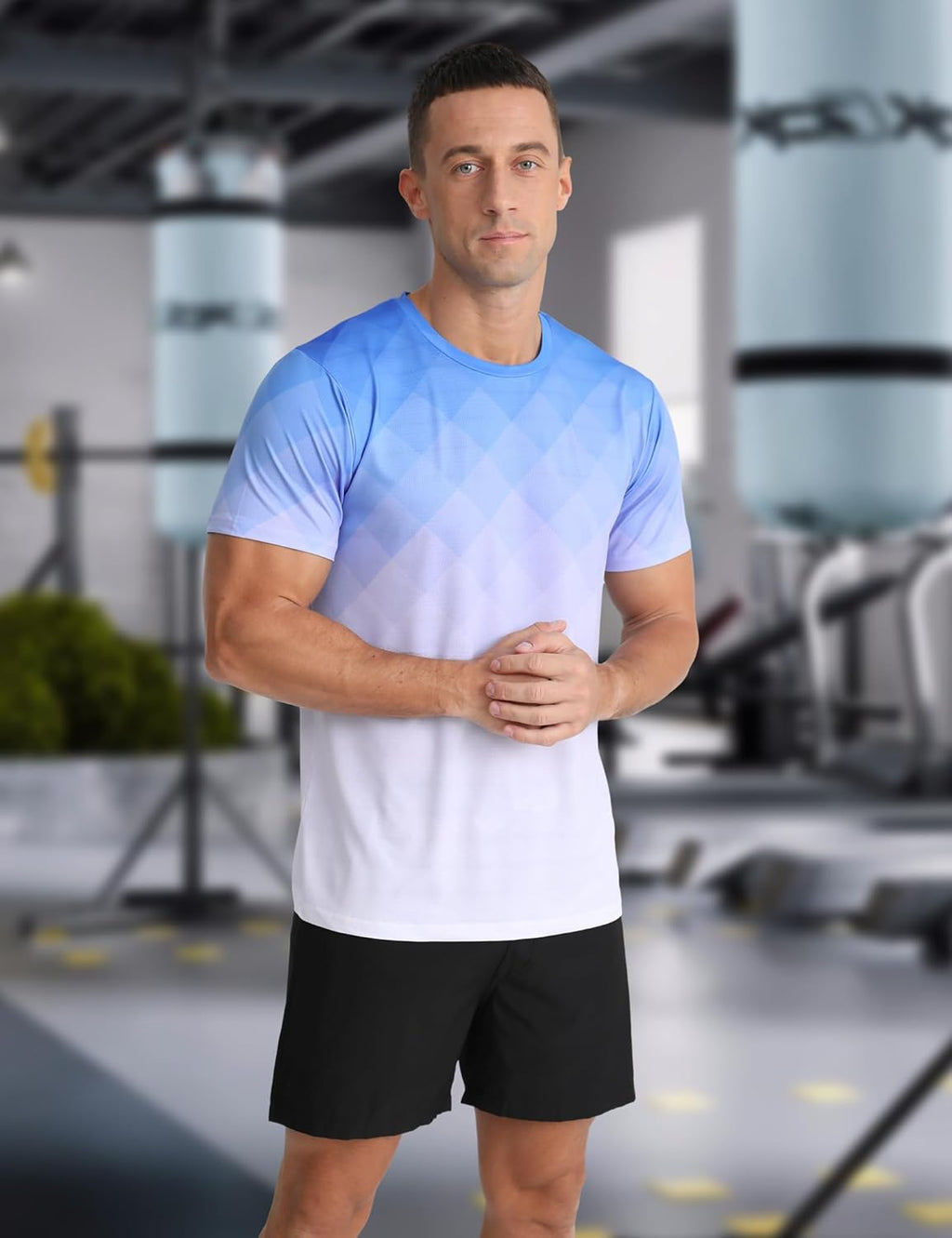 Skiennix Men's Athletic T-Shirt - Quick Dry Moisture-Wicking Gym Top | Short Sleeve Workout Wear