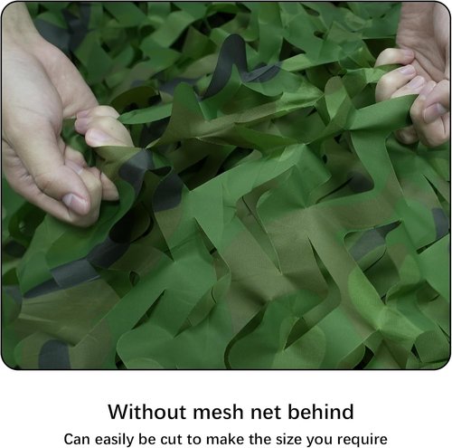 HYOUT Camo Netting - Camouflage Ghillie Hunting Blind & Sunshade | Woodland Camo 5x19.7ft