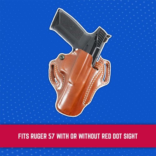 DeSantis Mini Slide Holster, Tan, Right, FITS: RUGER-57 with RED DOT Sight, RUGER-57 Without RED DOT Sight