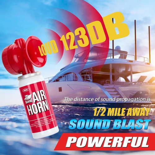 Fingig Mini Air Horn - Loud 1.4oz Safety Horn for Sports Events | Compact Red Design