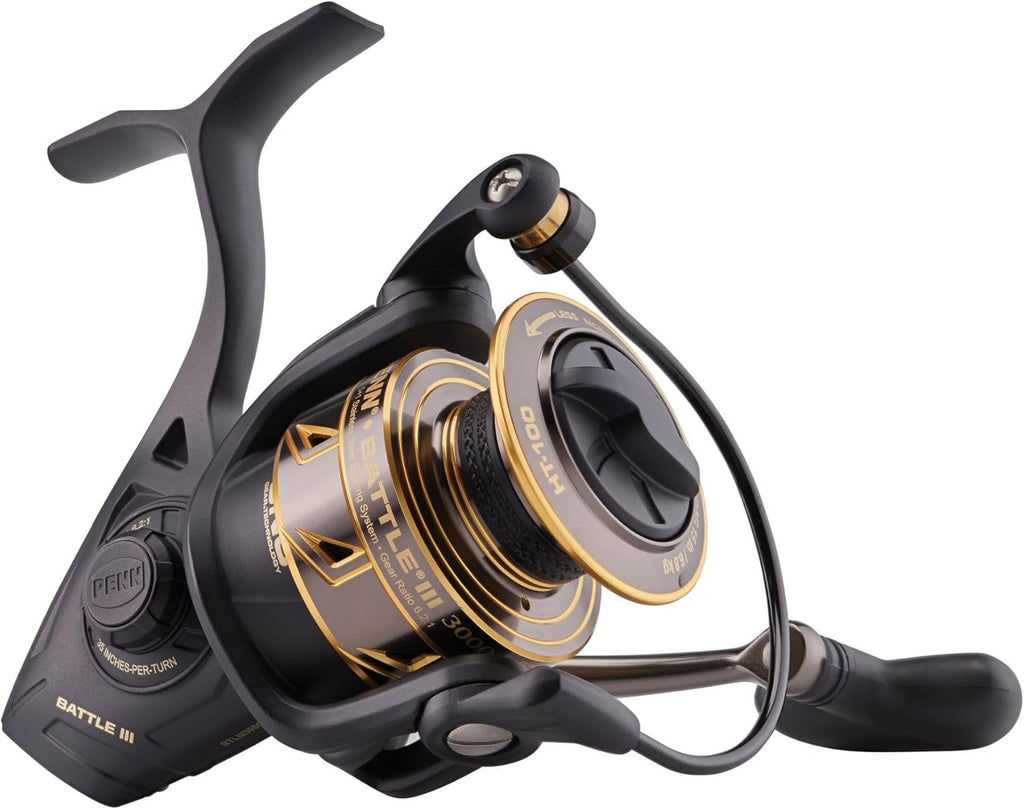 Penn Battle IV Spinning Fishing Reel - Durable, Smooth Drag System | Lightweight Design for All Anglers