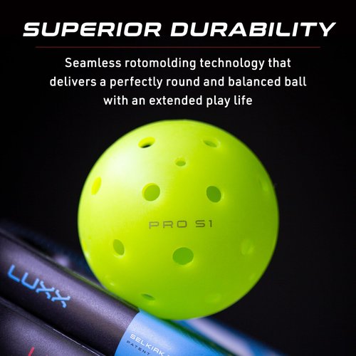 Selkirk Sport SLK Helix Pro Grooves Pickleball Paddle & Pro S1 12pk Pickleball Ball Bundle