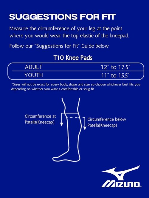 Mizuno T10 Plus Kneepad - Adult Volleyball Protection | Comfortable Black Design, One Size