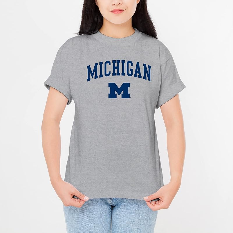 Michigan Wolverines Sport Grey XX-Large Unisex Tee - Collegiate Arch Logo