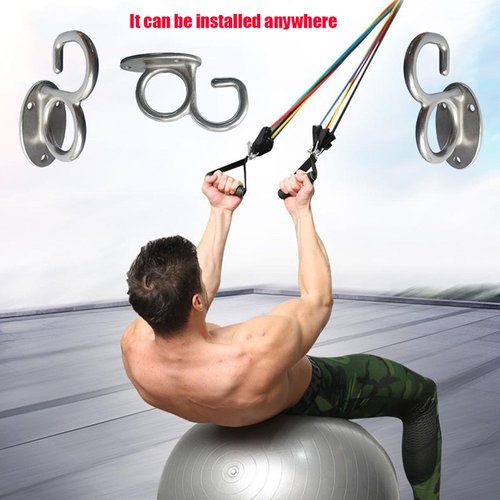 QIAOTLB 2PCS Heavy Duty Resistance Band Wall Anchor for Home Gym Strength Training Resistance Bands Suspension Straps Stretching Band