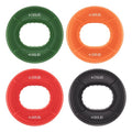 Hand Grip Strengthener Rings - 4 Pack Finger Exerciser Grip Strength Trainer Silicone Squeezer Gripper for Muscle Strengthening Training Forearm Grip Workout Stress Relief Rehabilitation 30LB-80LB