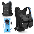 NOOLA Running Vest with 2L Water Bladder, Reflective Hydration Backpack for Men Women, Lightweight Chest Pack with Phone Pocket Adjustable Running Backpack for Marathon Fishing Cycling Hiking, Large