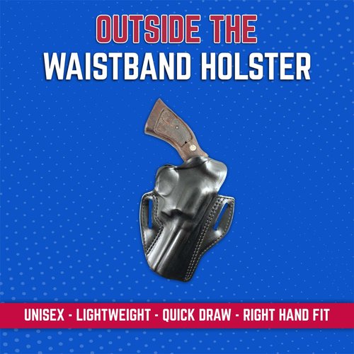 Desantis Speed Scabbard, Right, Black, COLT Python, Trooper 4", S&W L Frame 4", DAN Wesson 15/2,15/2V,15/2VH 4", Ruger GP100 4"