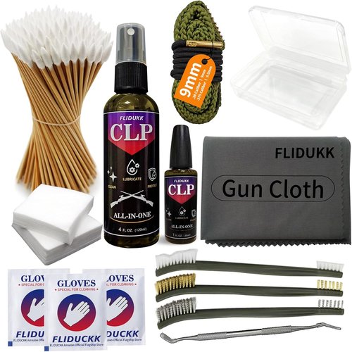 12Ga Bore Cleaner Kit by [Brand Name] - Complete Gun Cleaning Supplies with CLP Oil, Brushes & Patches