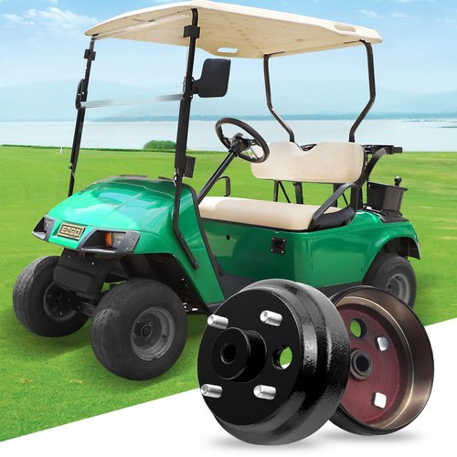 Roykaw Golf Cart Brake Hub Drum w/30 Teeth Die Casting Fine Splined for EZGO 1991-up 4 Cycle Gas Models, Replaces OEM # 21807-G1, 21807G1, 41843-94 - 2 Pcs