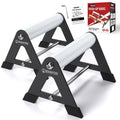 Mochantum Push Up Bar - Heavy-Duty Stainless Steel Pushup Stands with Non-Slip Base, 500LB Capacity, Portable Home Gym Equipment for Strength Training & Floor Workouts,White