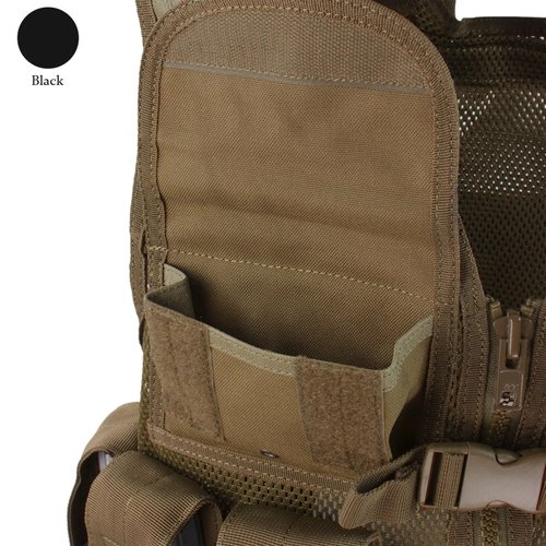 Condor Cross Draw Vest/Tactical Belt (Black, Medium/Large)