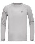 Boys Fishing Sun UV Shirt, Outdoor Youth Long Sleeve SPF Quick Dry Running Swimming Rash Guard T-Shirt