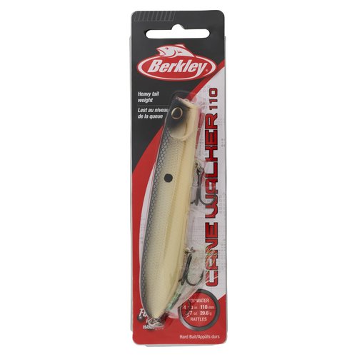 Berkley Cane Walker Topwater Fishing Lure, MF Shad, 5/7 oz, 110mm Topwater, Heavy Tail Weight for Long-Distance Casting, Equipped with Fusion19 Hook