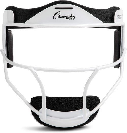 Champion Sports Steel Softball Face Guard - Durable Protection for Safe Play | Adjustable Fit