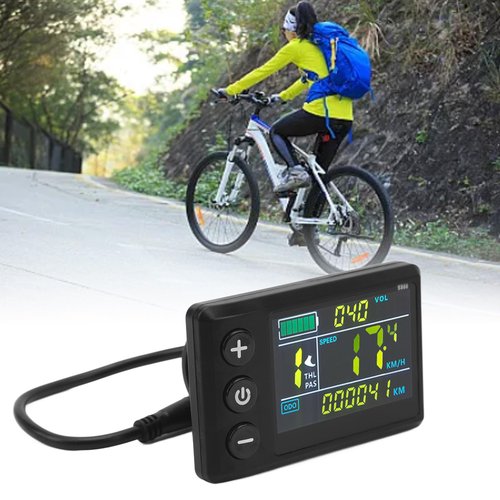 Electric Bike LCD Display Meter, ABS S866 Electric Bike Scooter Color Screen Display Control Panel for Electric Scooter Ebikes Lithium Modification Accessories