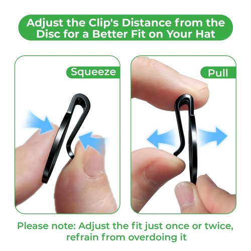 Criamolo 24 PCS Golf Hat Clips Magnetic Golf Ball Marker Holders for Golf Hats Pants Gloves Bags Visors Belts, Black Alloy Clips for Metal Golf Ball Markers (Markers Not Included)