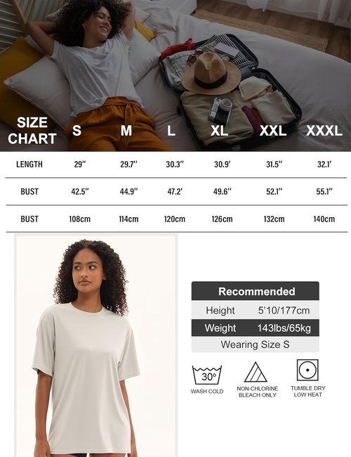 Kinglaman Workout Oversized T-Shirts for Women - 5 Pack Plus Size Dry Fit Athletic Tees