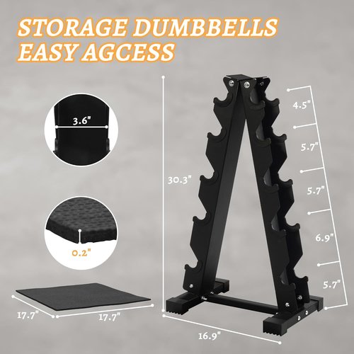BalanceFrom Rubber Coated Hex Dumbbell Weight Set - Adjustable 100LB, 150LB, or 200LB Options | Includes Storage Rack