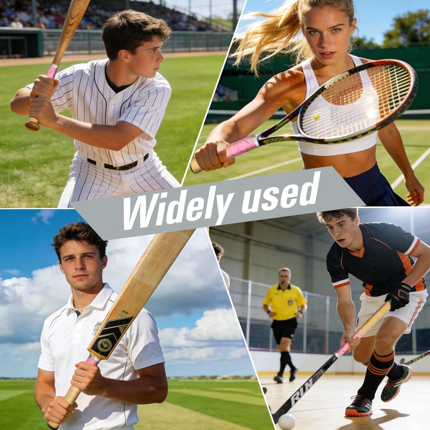 Skiennix Ice Cream Drip Baseball Bat Grip Tapes - Non-Slip, Sweat-Absorbent Wraps | 2/4 Pack, 0.5mm/1.1mm/1.75mm