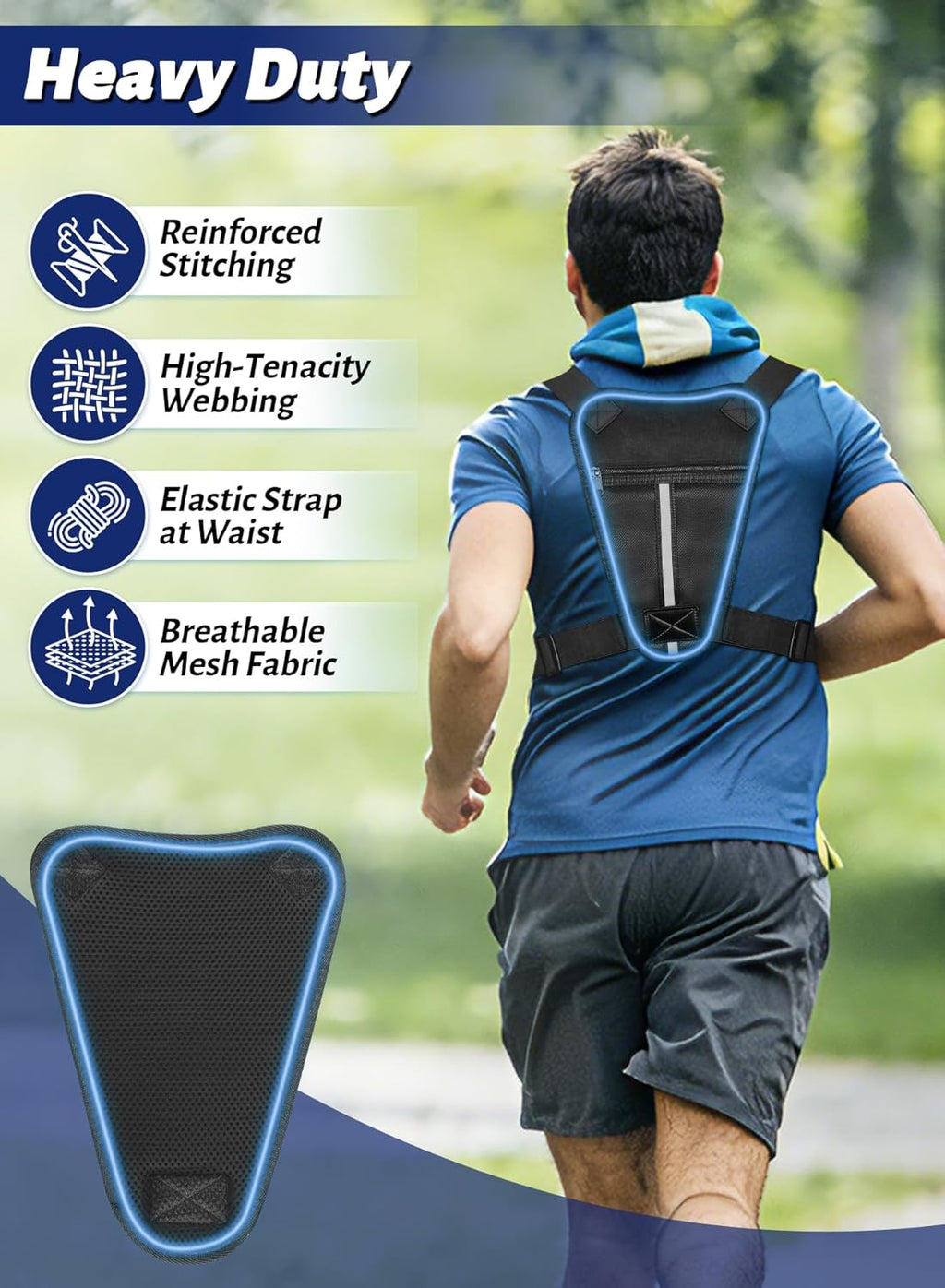 Skiennix Chest Bag - Lightweight Utility Running Pack with Phone Holder for Sports | Unisex Design