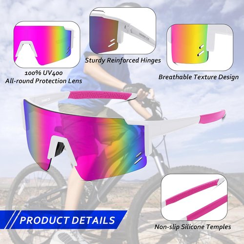 FEISEDY Kids Sunglasses - UV400 Youth Baseball Shades for Boys & Girls Age 8-16 | Stylish & Durable