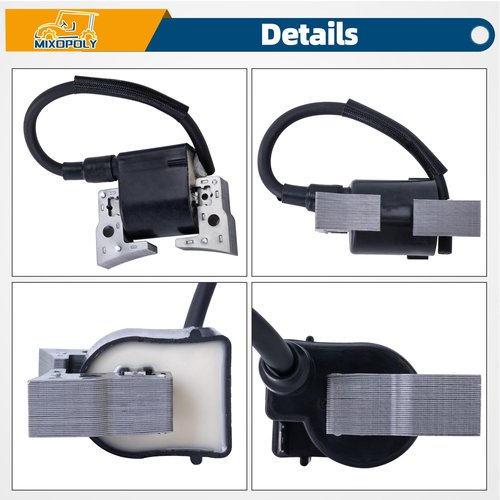 MIXOPOLY Ignition Coil with Built in Ignitor Direct for Club Car DS & Precedent Golf Cart Gas 1997-up FE290 FE350 FE400 Replace OEM 101909201 1019092-01