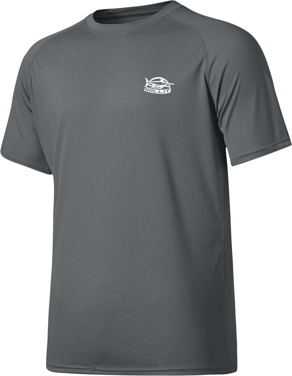 Willit Men's Rashguard Swim Shirt - Short Sleeve UPF 50+ Sun Protection | Quick Dry Water Shirt