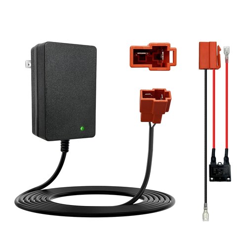 6 Volt Battery Charger for Kids Electric Car, Compatible with MINNIE MOUSE, BMX X6, Wal-Mart, Moto ATV Quad Car for Kid, Replacement Parts for Ride on Toys Kid TRAX Charger with Wire Harness Connector